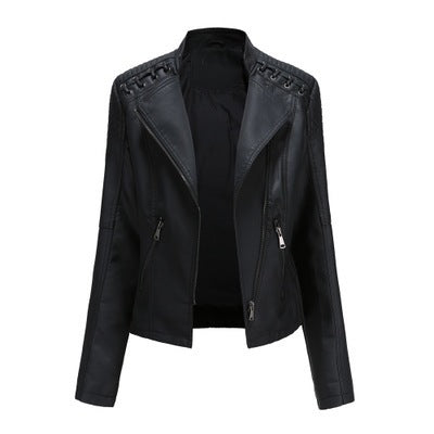 Women's Leather Jackets (Slim Leather Jackets Ladies Motorcycle Suits)