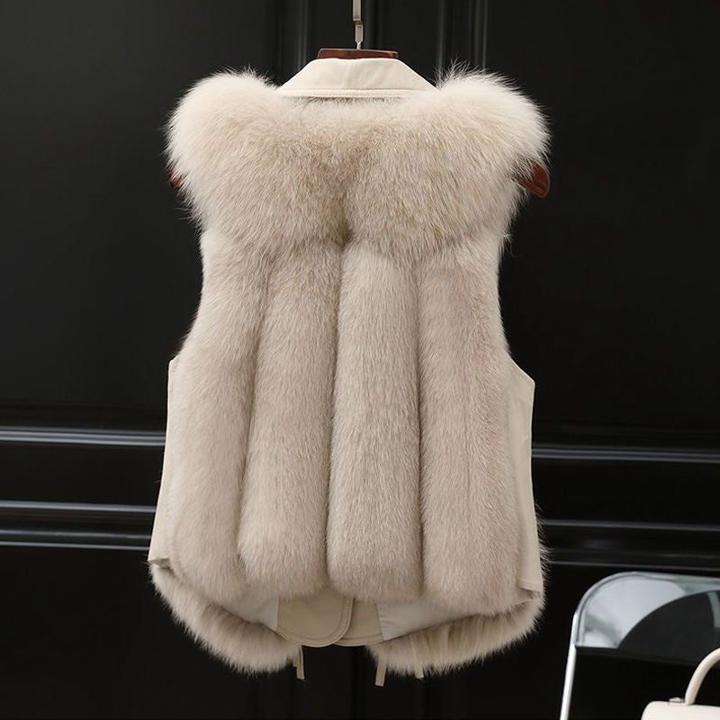 Fur Vest Short Coat Autumn And Winter New Patchwork Winter For Female