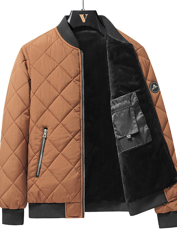 Fashion Rhombic-sewing Design Cotton Clothing For Men