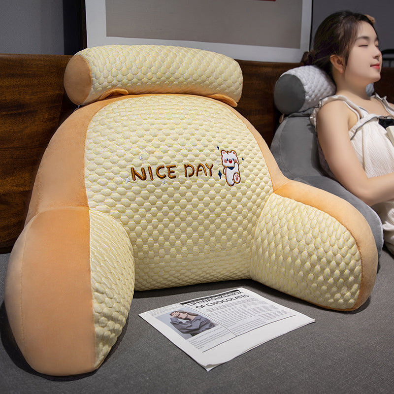 Bedside Cushion Soft Bag Waist Cushion