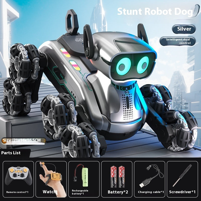 Mechanical Dog Stunt Remote Control Toy Car Kids Gift