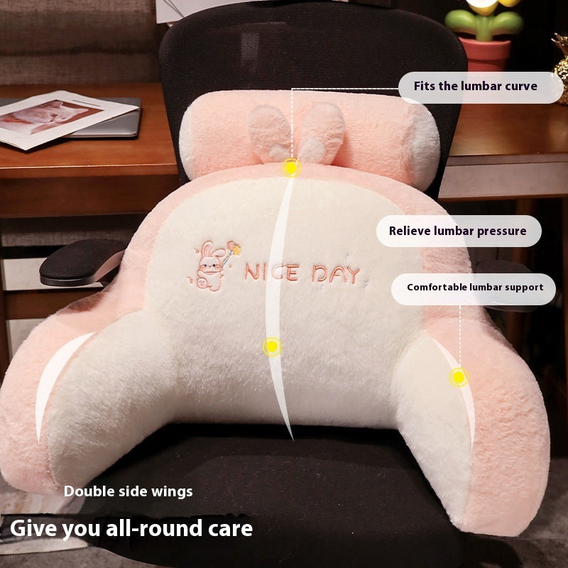 Bedside Cushion Soft Bag Waist Cushion