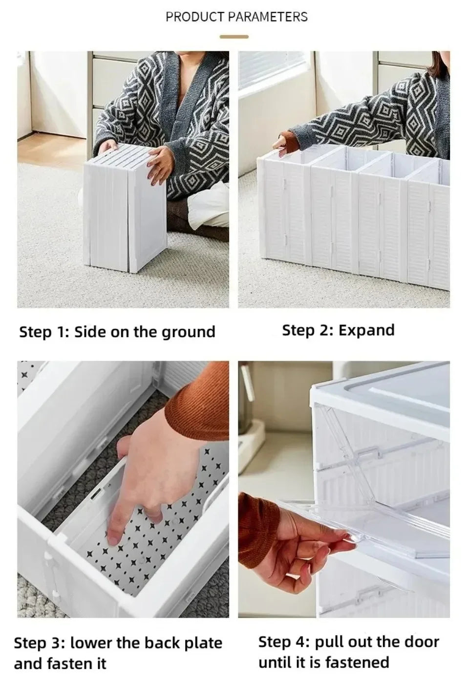 Foldable Shoe Racks Multi Layer Dustproof Storage Organizers Box