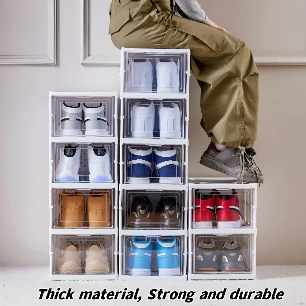Foldable Shoe Racks Multi Layer Dustproof Storage Organizers Box