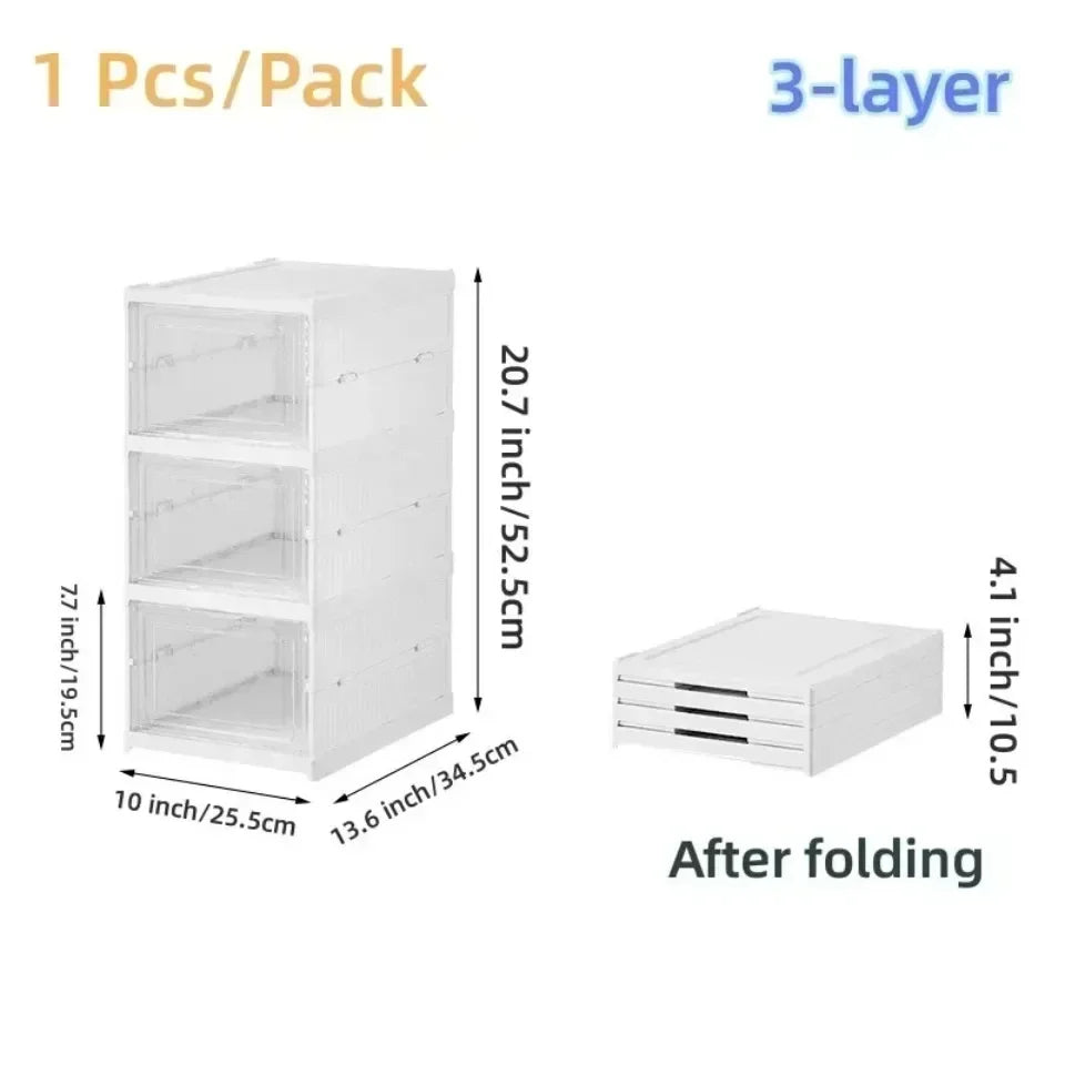 Foldable Shoe Racks Multi Layer Dustproof Storage Organizers Box
