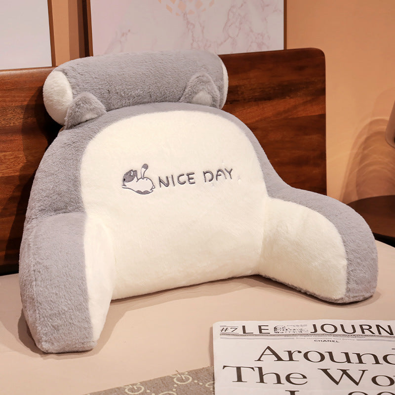 Bedside Cushion Soft Bag Waist Cushion