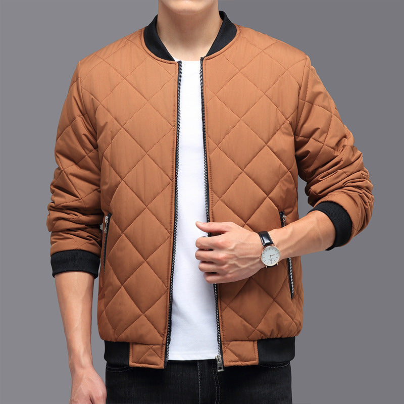 Fashion Rhombic-sewing Design Cotton Clothing For Men