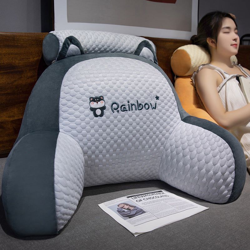 Bedside Cushion Soft Bag Waist Cushion