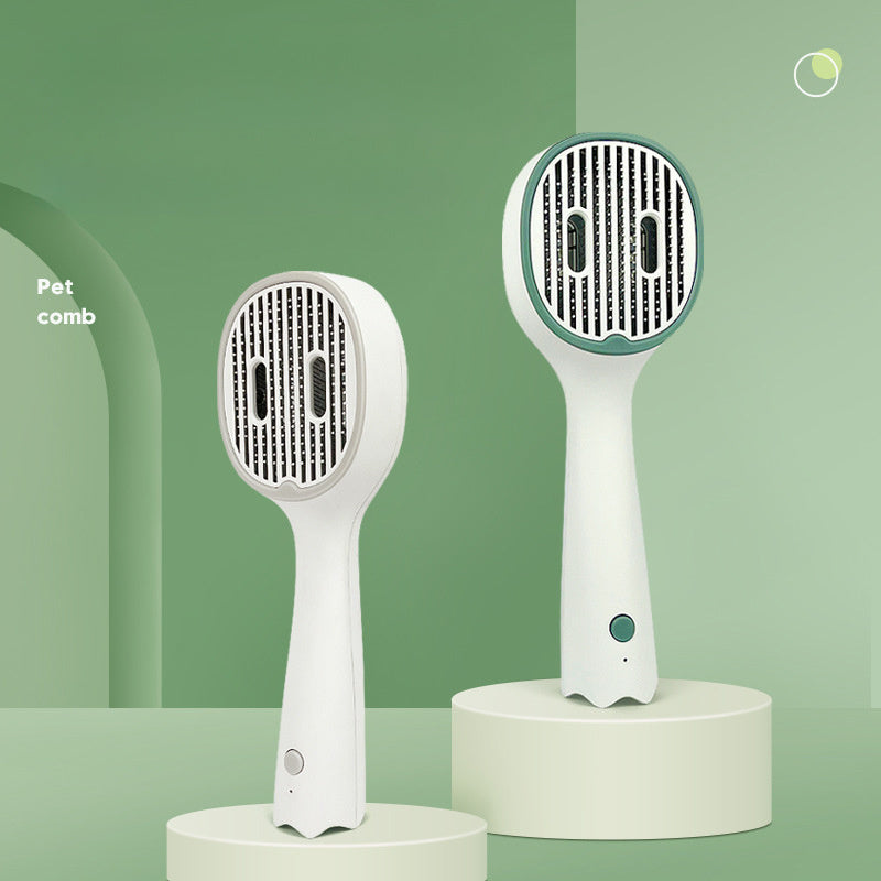 Give Your Pets the ultimate care with - Pets Hair Grooming Remover Brush with UVC Sterilization. Slicker Needle Comb Removes Tangled Self Cleaning Pet Supplies
