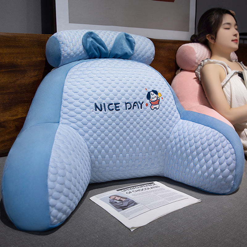 Bedside Cushion Soft Bag Waist Cushion