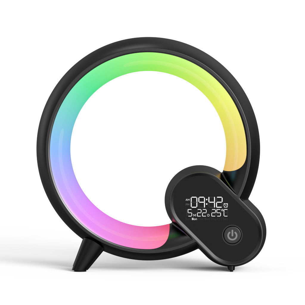 Creative Q Light Analog Sunrise Digital Display Alarm Clock Bluetooth Audio Intelligent Wake-up Light