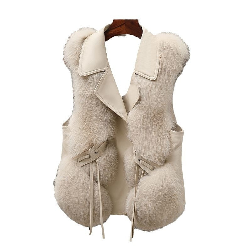 Fur Vest Short Coat Autumn And Winter New Patchwork Winter For Female