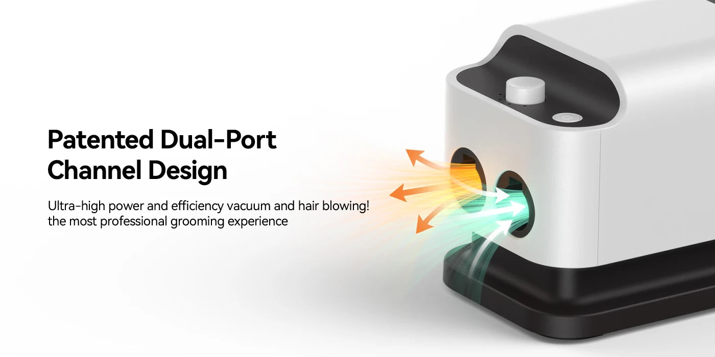 Amicura P1 Vacuum Cleaner & Hair Dryer 15kpa, Pet Grooming Set Adjustable Speed and Temperature, 5 Proven Care Tools Dog Clipper