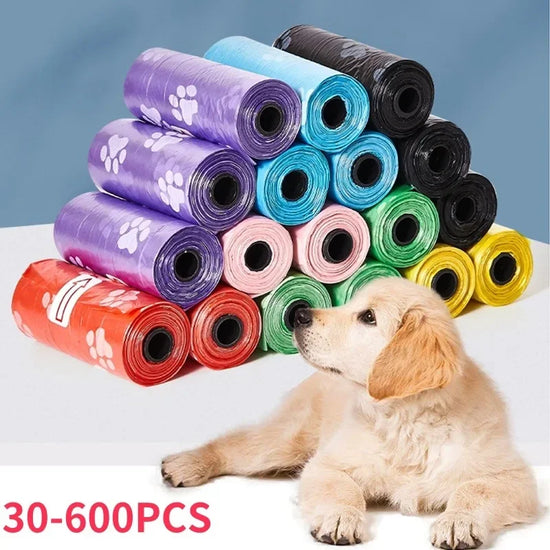 2-30 Rolls Thick Leak-Proof Dog Poop Bags for Outdoor Walks Pet Biodegradable Trash Bag Degradable Cat Waste Bags Pet Supplies
