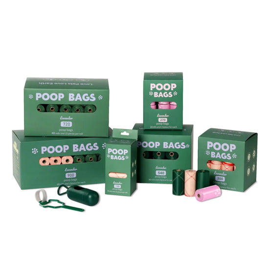Degradable Dog Poop Bag Portable Cat Poop Cleaning Bag Thickened deodorant Pet Waste Bags Dog Accessories