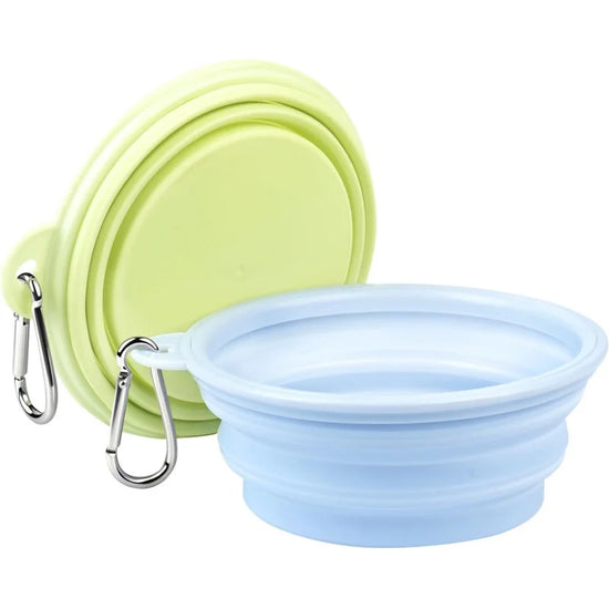 Collapsible Travel Pet Bowl with Hook 350ML Portable Outdoor Feeding & Watering Essential for Pets